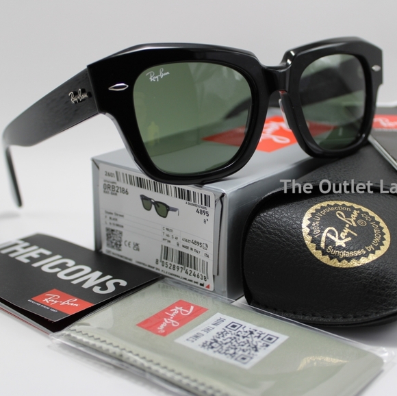 Model Display RayBan State Street Black RB2186 - Picture 4 of 16